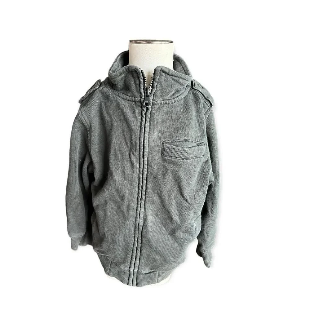 Boys Gymboree Lightweight Full Zip Utility Jacket - XS 3/4